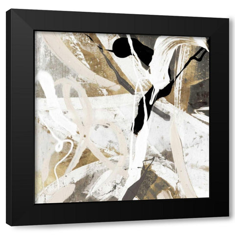 Tangled IV Black Modern Wood Framed Art Print with Double Matting by PI Studio