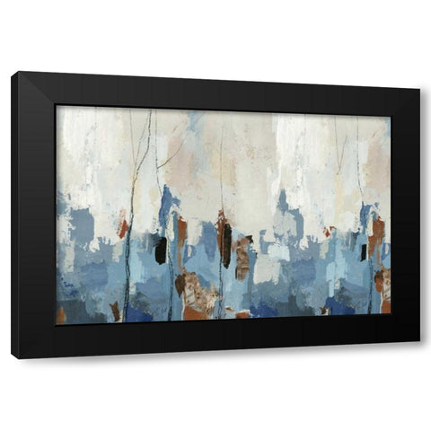 Nature Forest Black Modern Wood Framed Art Print with Double Matting by PI Studio