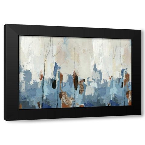 Nature Forest Black Modern Wood Framed Art Print by PI Studio