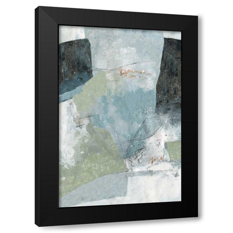 Balanced Neutral I Black Modern Wood Framed Art Print with Double Matting by PI Studio