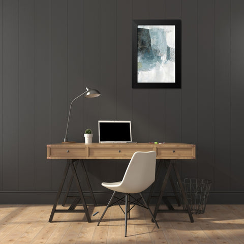 Balanced Neutral II Black Modern Wood Framed Art Print by PI Studio