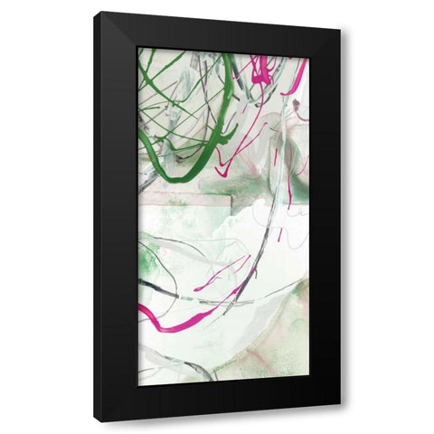 Whirlwind I Black Modern Wood Framed Art Print by PI Studio