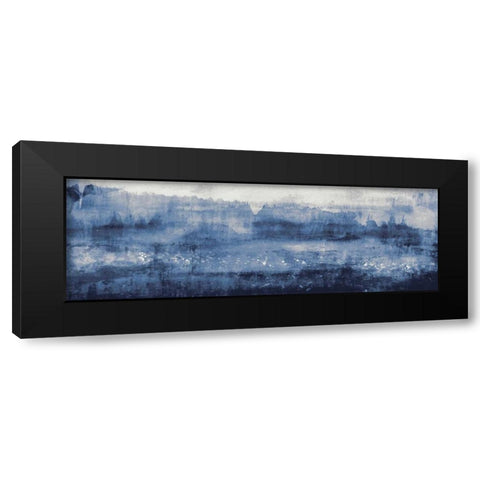 Sapphire Landscape Black Modern Wood Framed Art Print by PI Studio