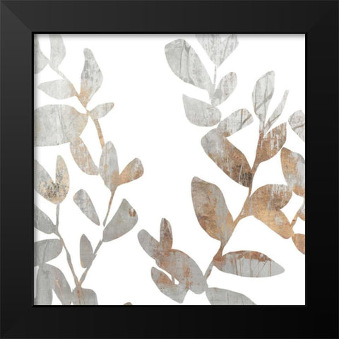 Marble Foliage I Black Modern Wood Framed Art Print by PI Studio