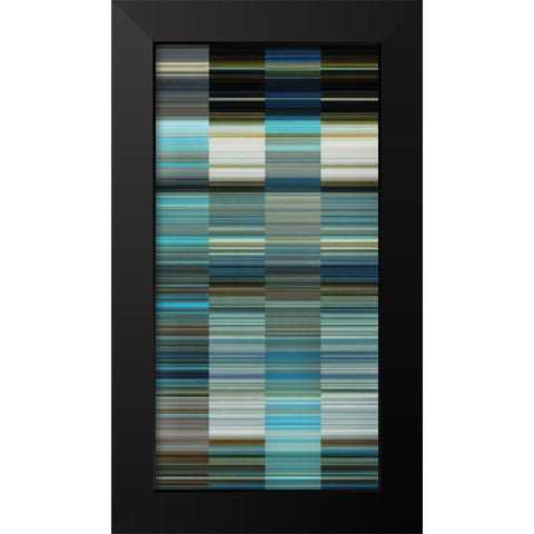 Matrix I Black Modern Wood Framed Art Print by PI Studio