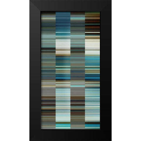 Matrix II Black Modern Wood Framed Art Print by PI Studio