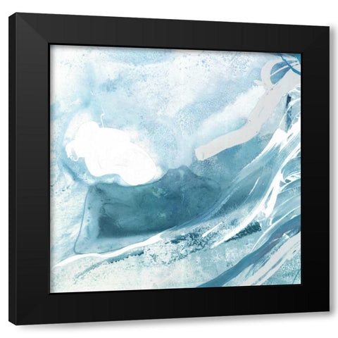 Water Pocket I Black Modern Wood Framed Art Print with Double Matting by PI Studio