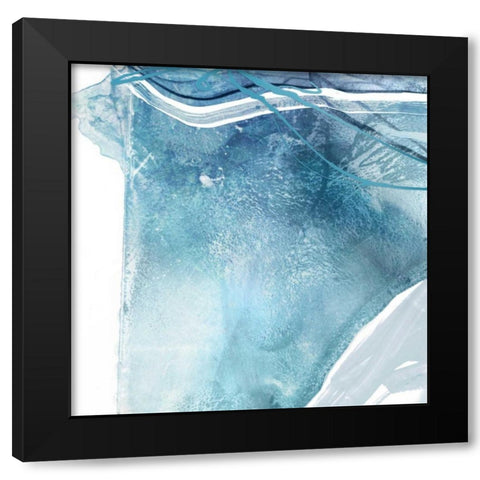 Water Pocket II Black Modern Wood Framed Art Print with Double Matting by PI Studio