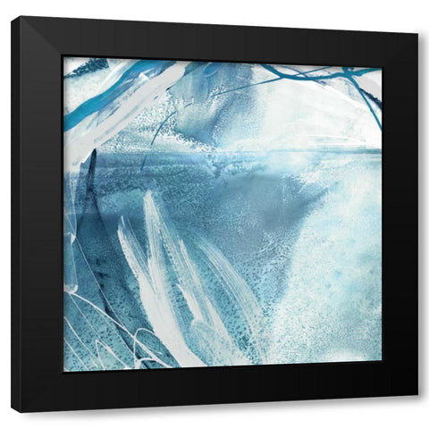 Water Pocket III Black Modern Wood Framed Art Print with Double Matting by PI Studio