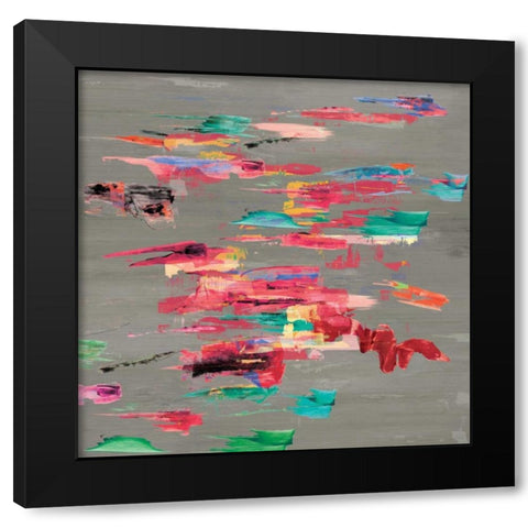 pink pink Black Modern Wood Framed Art Print with Double Matting by PI Studio