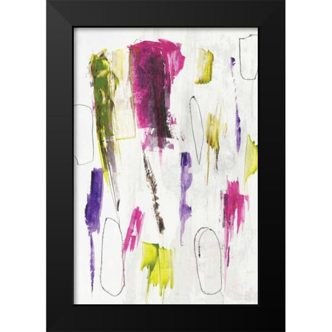 colour splash I Black Modern Wood Framed Art Print by PI Studio