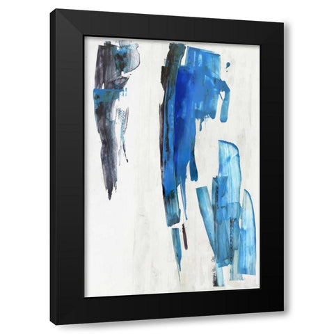 Touch of Black Black Modern Wood Framed Art Print with Double Matting by PI Studio