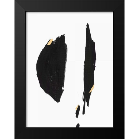 Falling I Black Modern Wood Framed Art Print by PI Studio