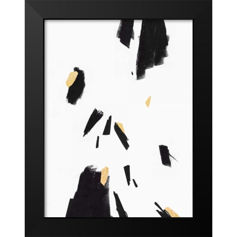 Falling II Black Modern Wood Framed Art Print by PI Studio