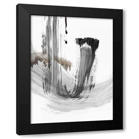A Loner I Black Modern Wood Framed Art Print with Double Matting by PI Studio