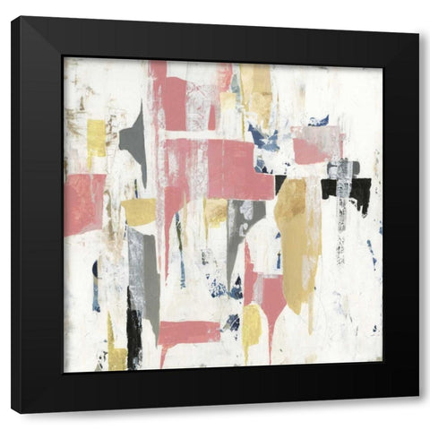 Mid Century Black Modern Wood Framed Art Print with Double Matting by PI Studio