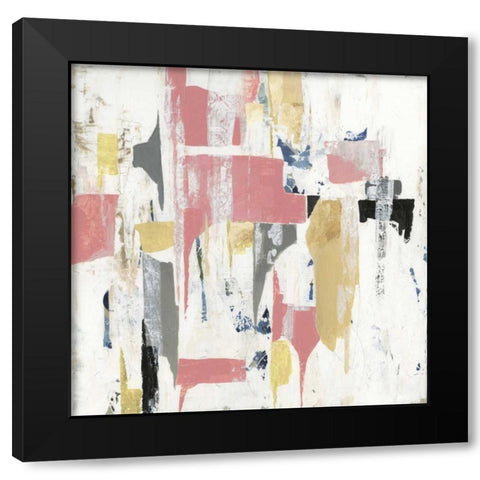 Mid Century Black Modern Wood Framed Art Print by PI Studio