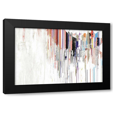 Spectrum Black Modern Wood Framed Art Print with Double Matting by PI Studio