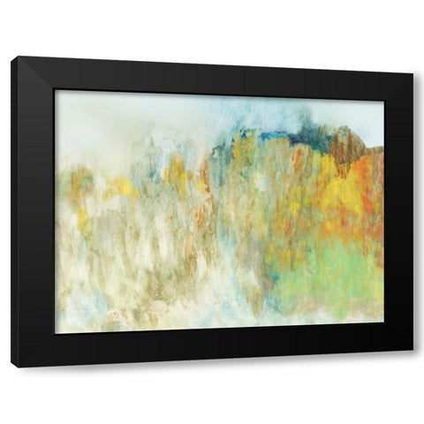 Composition Black Modern Wood Framed Art Print with Double Matting by PI Studio