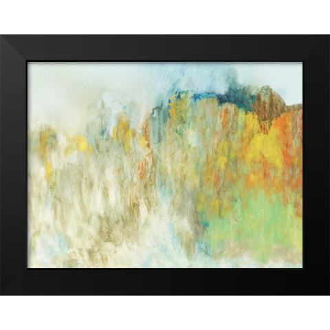 Composition Black Modern Wood Framed Art Print by PI Studio