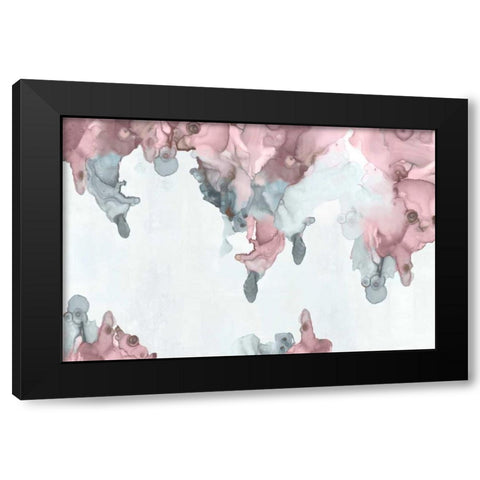 Bubblegum Pink I Black Modern Wood Framed Art Print with Double Matting by PI Studio