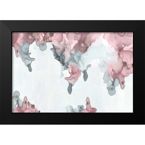 Bubblegum Pink I Black Modern Wood Framed Art Print by PI Studio