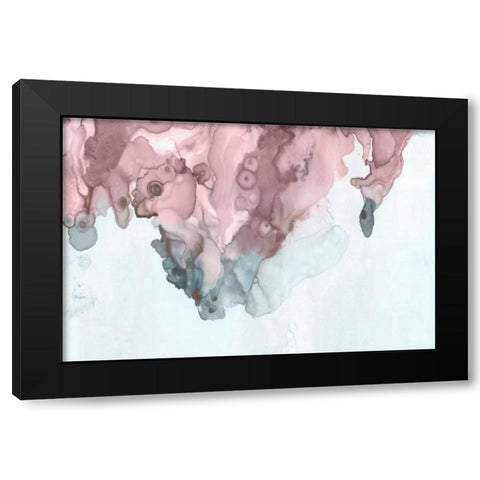 Bubblegum Pink II Black Modern Wood Framed Art Print with Double Matting by PI Studio