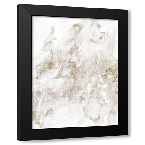 Whisper Black Modern Wood Framed Art Print with Double Matting by PI Studio