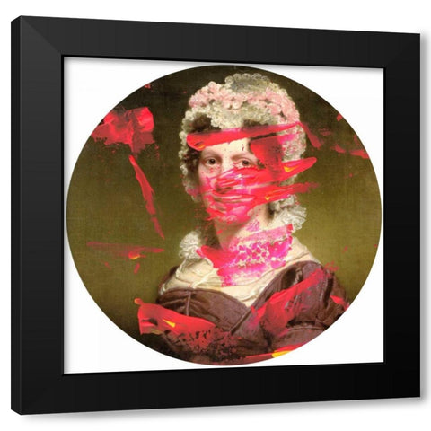 Victorian Neon I Black Modern Wood Framed Art Print with Double Matting by PI Studio