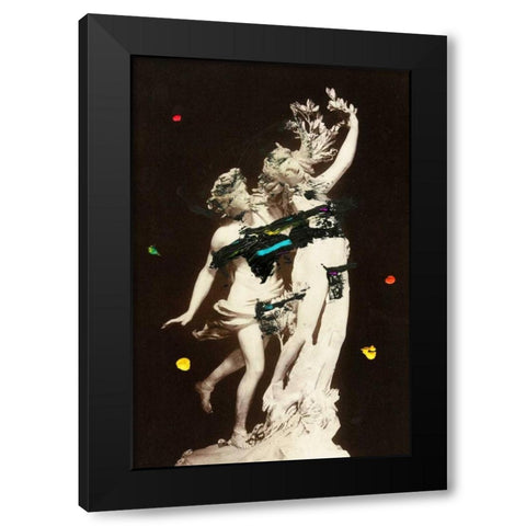 Love Asunder II Black Modern Wood Framed Art Print by PI Studio