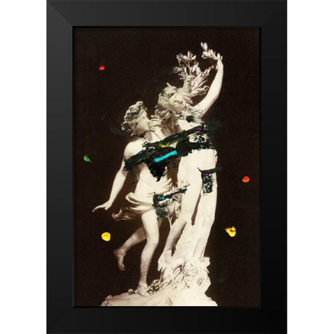 Love Asunder II Black Modern Wood Framed Art Print by PI Studio