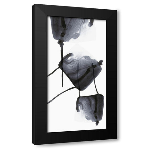 Inked II Black Modern Wood Framed Art Print with Double Matting by PI Studio