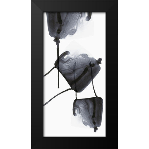 Inked II Black Modern Wood Framed Art Print by PI Studio