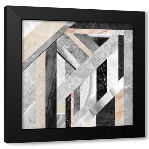 Paradox II Black Modern Wood Framed Art Print with Double Matting by PI Studio