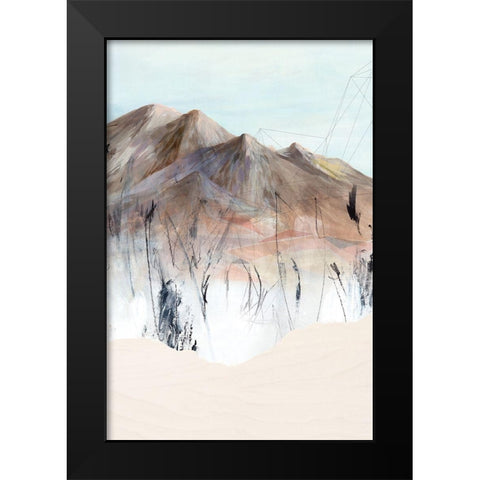 Deserted Mountain I Black Modern Wood Framed Art Print by PI Studio