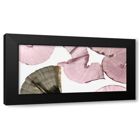 Silk Streams II Black Modern Wood Framed Art Print by PI Studio