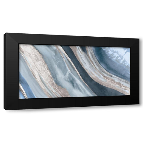 Geodic I Black Modern Wood Framed Art Print with Double Matting by PI Studio