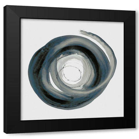 In the Sphere I Black Modern Wood Framed Art Print with Double Matting by PI Studio