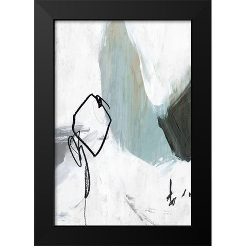 Tied II Black Modern Wood Framed Art Print by PI Studio