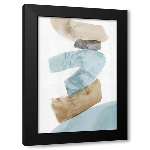 Tilted II Black Modern Wood Framed Art Print by PI Studio