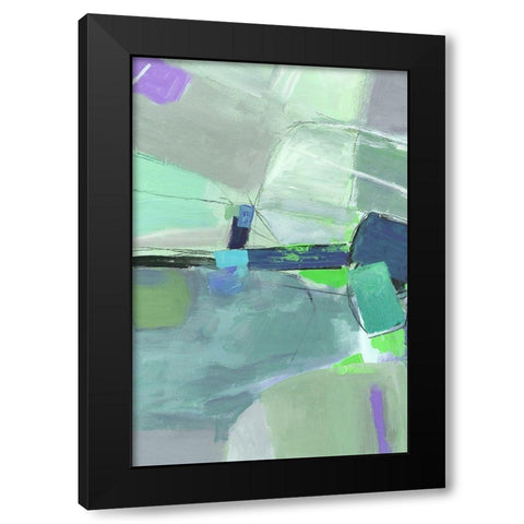 Green Envy I  Black Modern Wood Framed Art Print with Double Matting by PI Gallerie