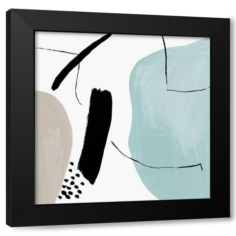 Integral II  Black Modern Wood Framed Art Print with Double Matting by PI Studio