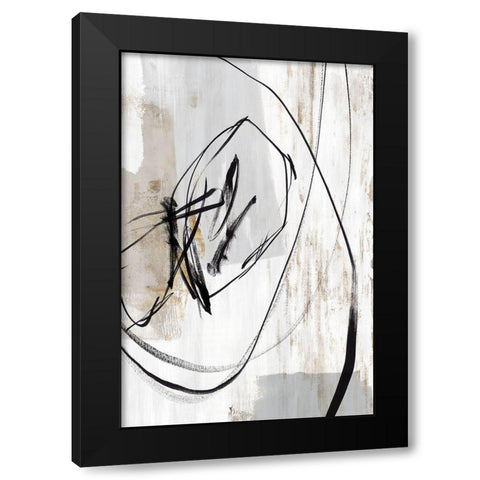 Indentation I  Black Modern Wood Framed Art Print by PI Studio