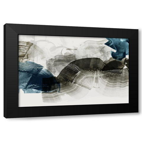 Indentation II  Black Modern Wood Framed Art Print with Double Matting by PI Studio