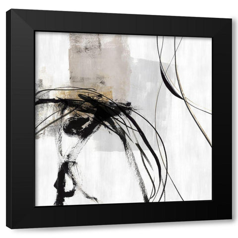 Ocular II Black Modern Wood Framed Art Print with Double Matting by PI Studio