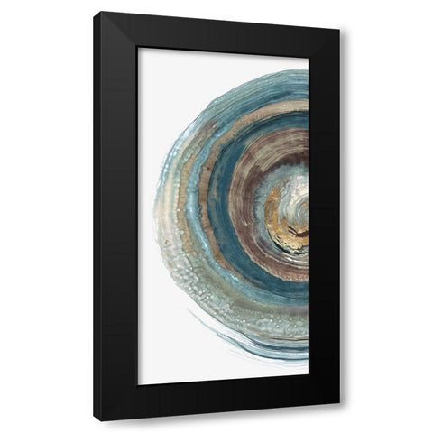 Into the Dark I  Black Modern Wood Framed Art Print with Double Matting by PI Studio