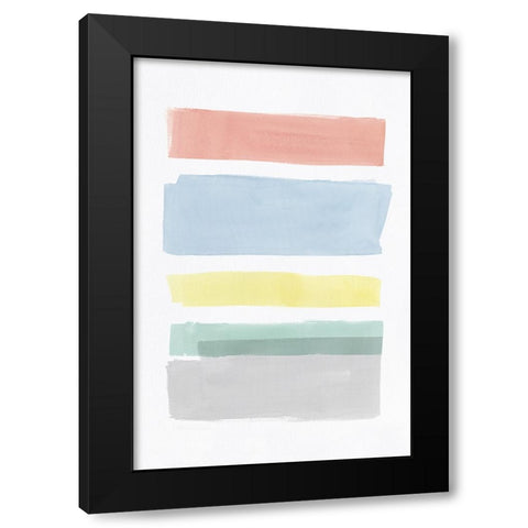 Charming I Black Modern Wood Framed Art Print by PI Studio