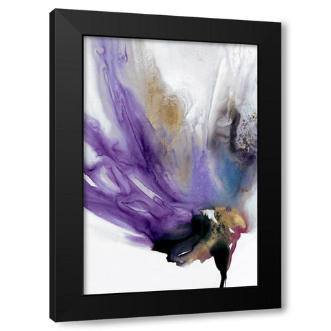 Violaceous I  Black Modern Wood Framed Art Print with Double Matting by PI Studio
