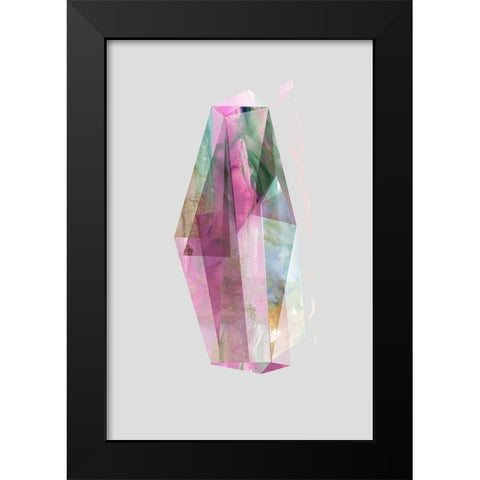 Gemstone IÂ  Black Modern Wood Framed Art Print by PI Studio