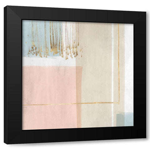 Blushed II  Black Modern Wood Framed Art Print with Double Matting by PI Studio